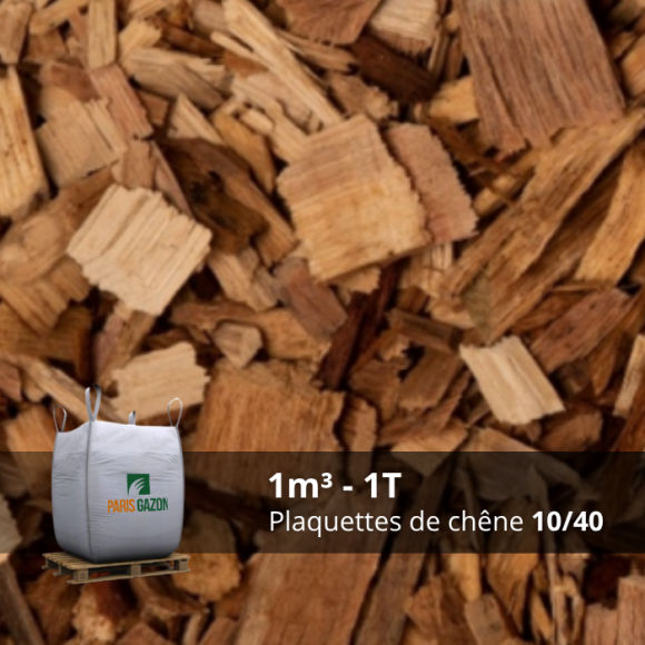 Plaquettes de chêne écorcées 10/40 mm